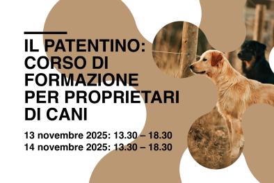 Banner - patentino per cani