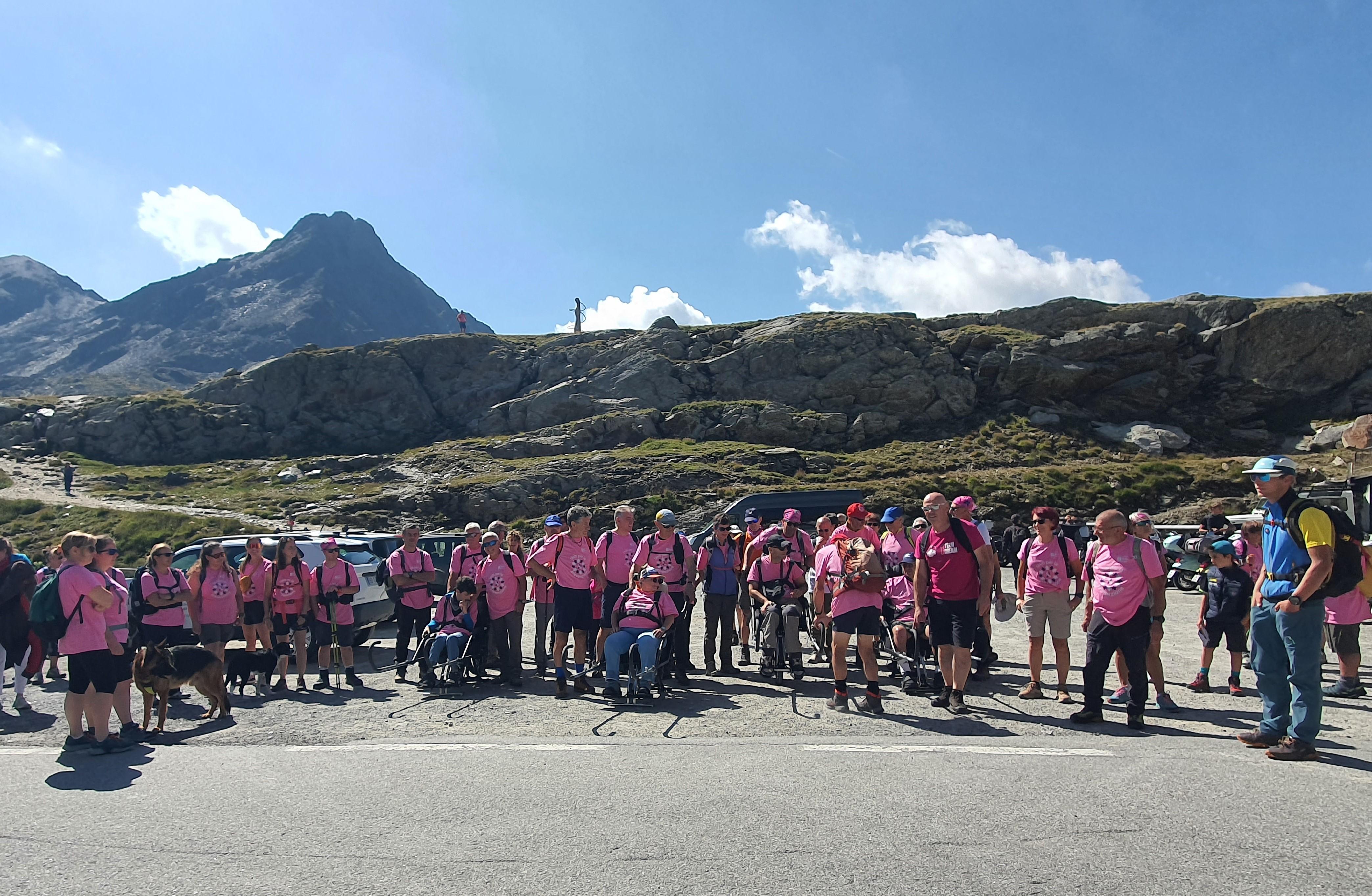 Foto di gruppo partenza Rifugio Bonetta