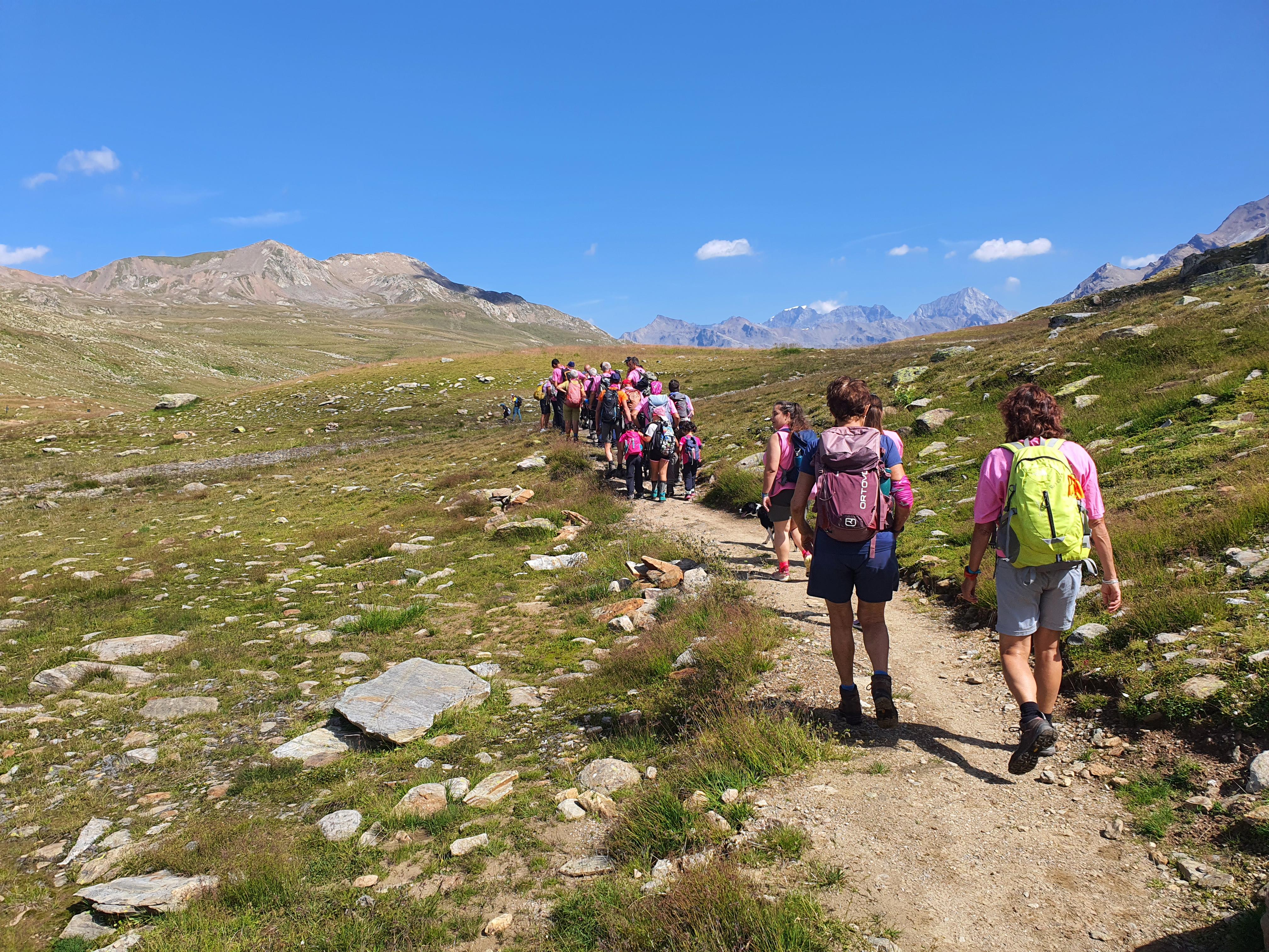 Gruppo lungo il percorso